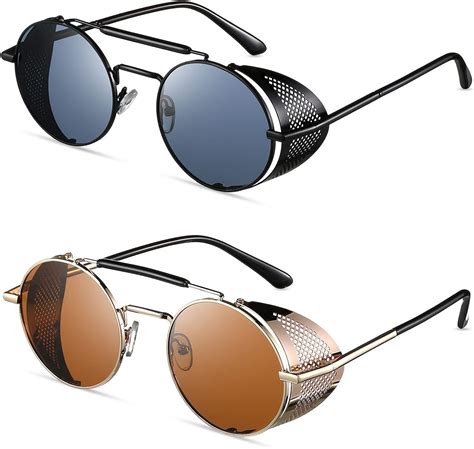 mens sunglasses with side shields|circular sunglasses with side shields.